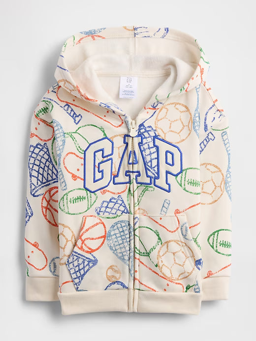 BabyBOY Relaxed Logo Zip Hoodie Flurry Beige Sports