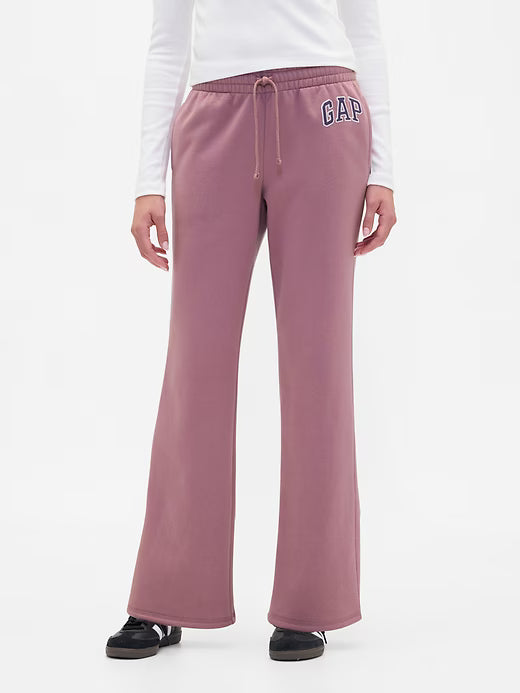Womens' Gap Logo Straight Sweatpants Wispy Mauve