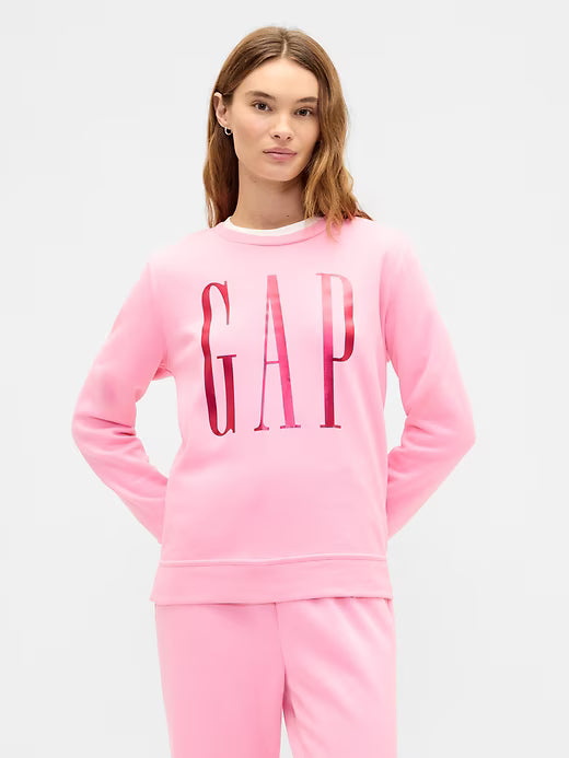 Womens' GAP Relaxed Gap Logo Sweatshirt May Pink
