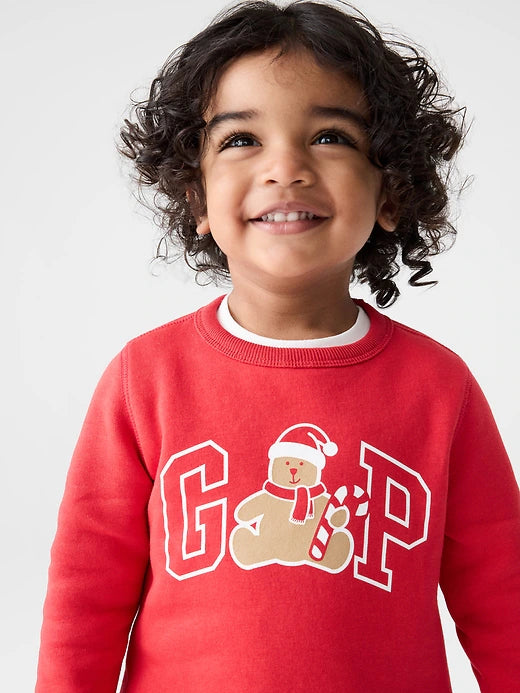Baby BOY Gap Logo Sweatshirt Modern Red