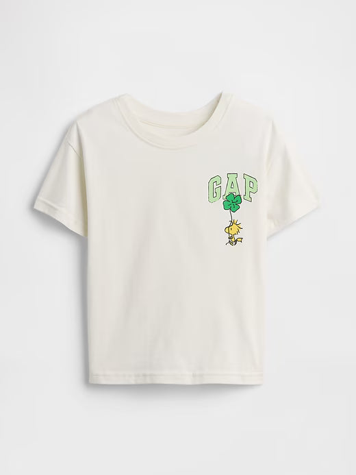 babyGap Peanuts Graphic T-Shirt-Woodstock White Clover St Patricks Day
