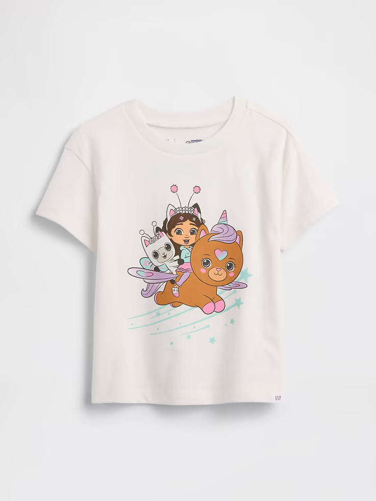 babyGap Graphic T-Shirt-New Off White Gabby'S Dollhouse