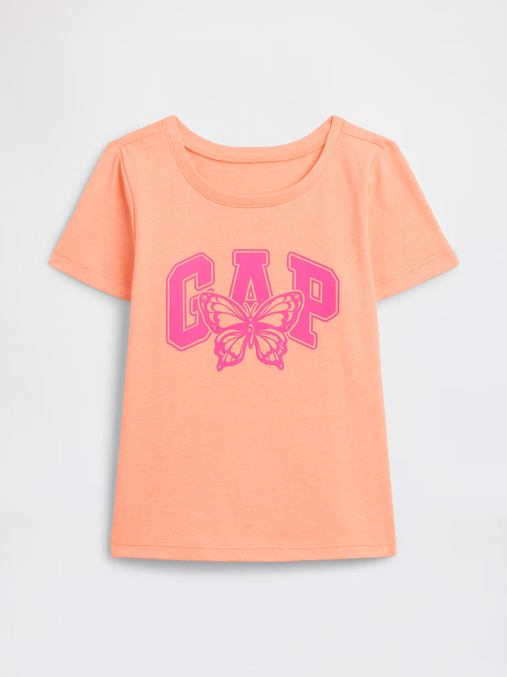 babyGap Logo T-Shirt-Jos Orange Butterfly