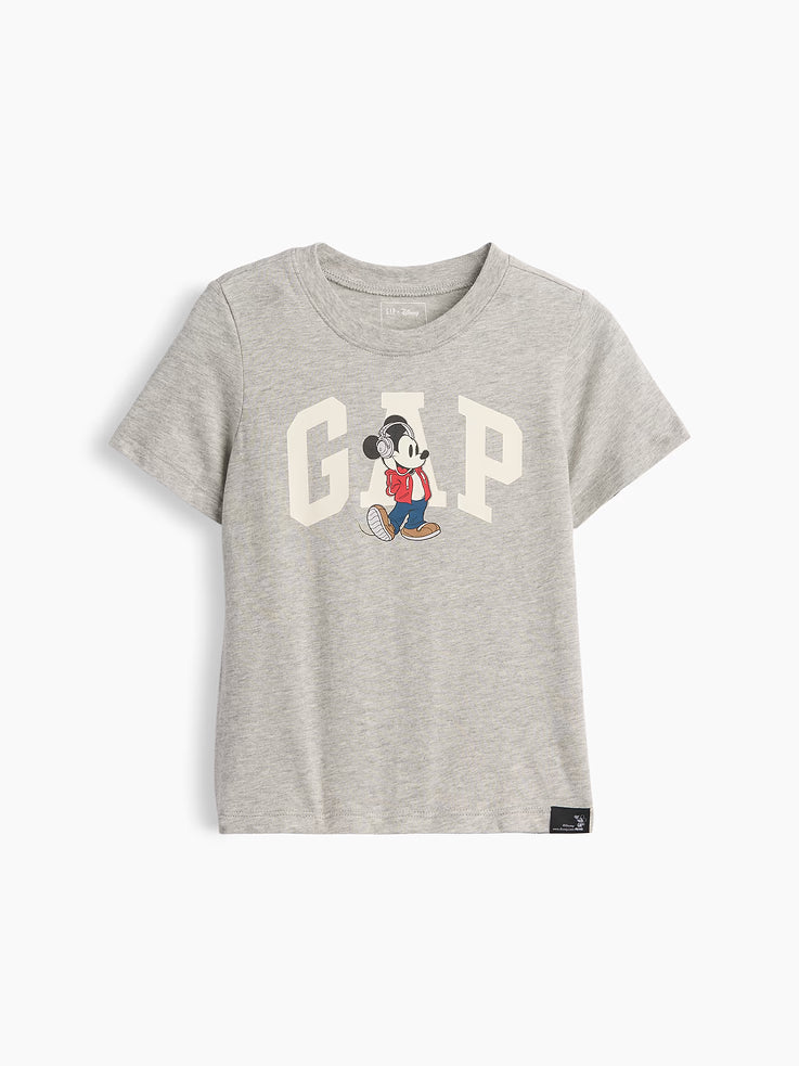 babyGap × Disney Mickey Mouse Logo T-Shirt-Headphones Gray