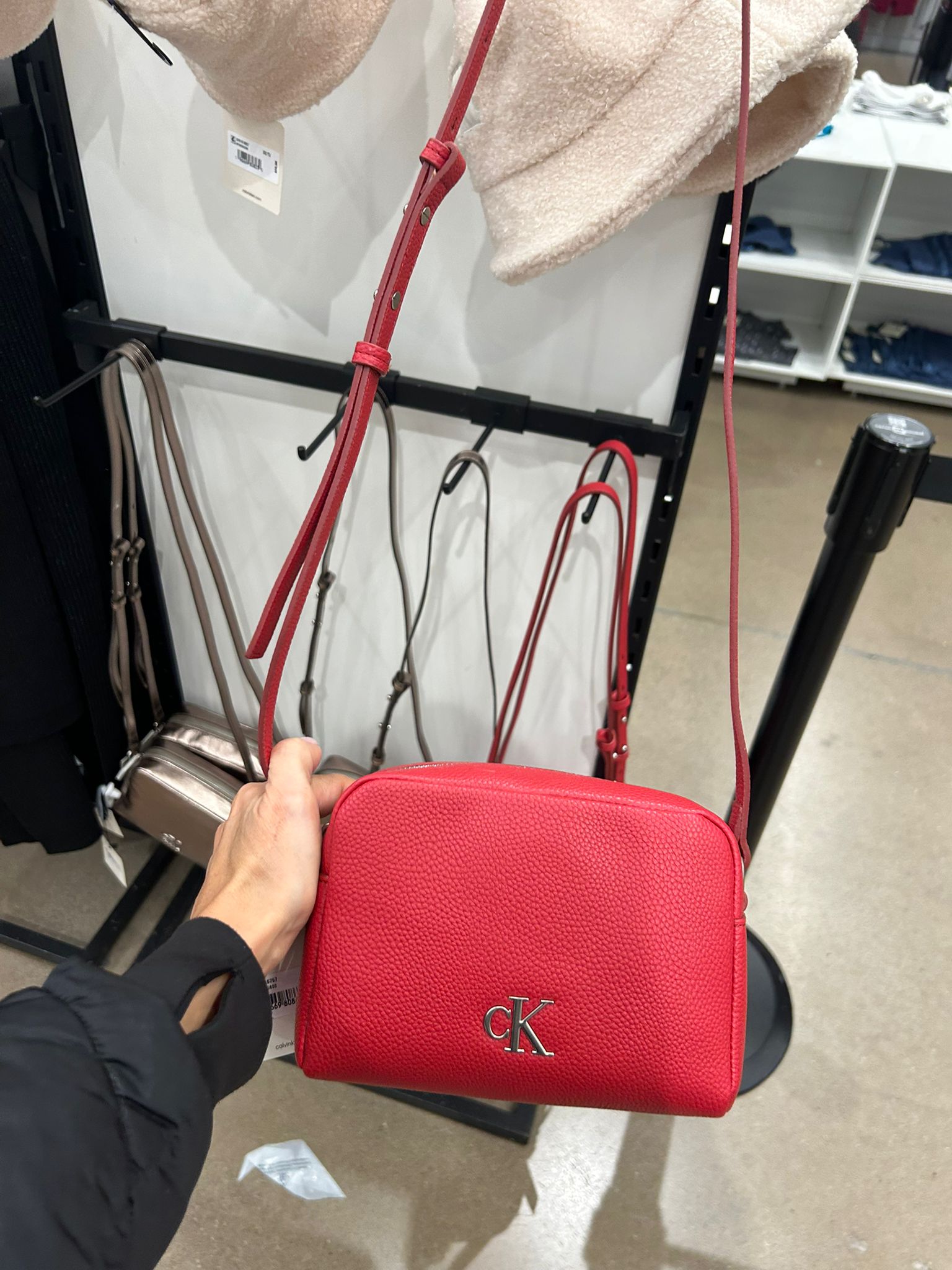 Calvin Klein Womens' Archive Hardware Camera Bag RED