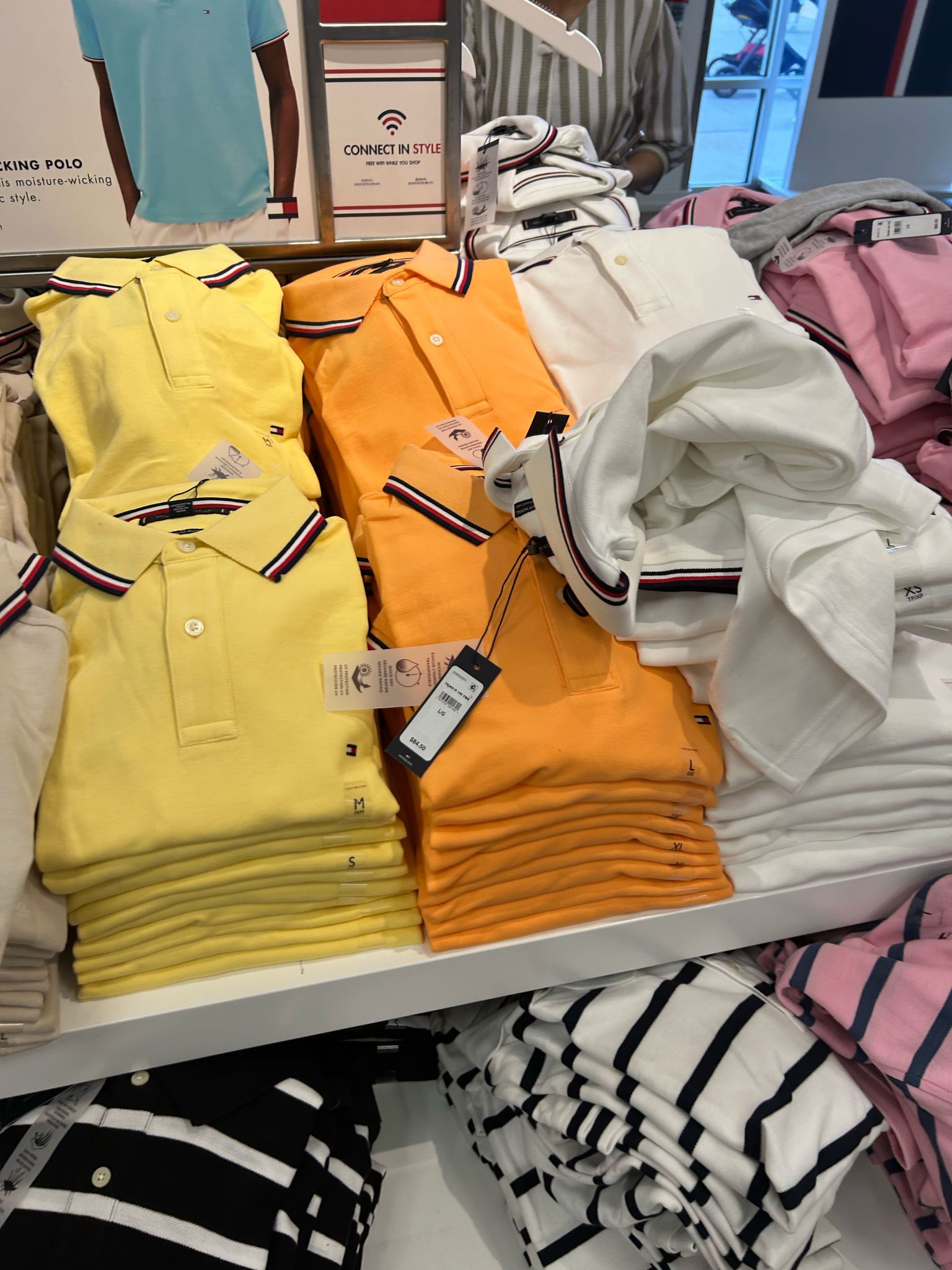 Mens' Regular Fit Tommy Wicking Polo/Rosey Peach