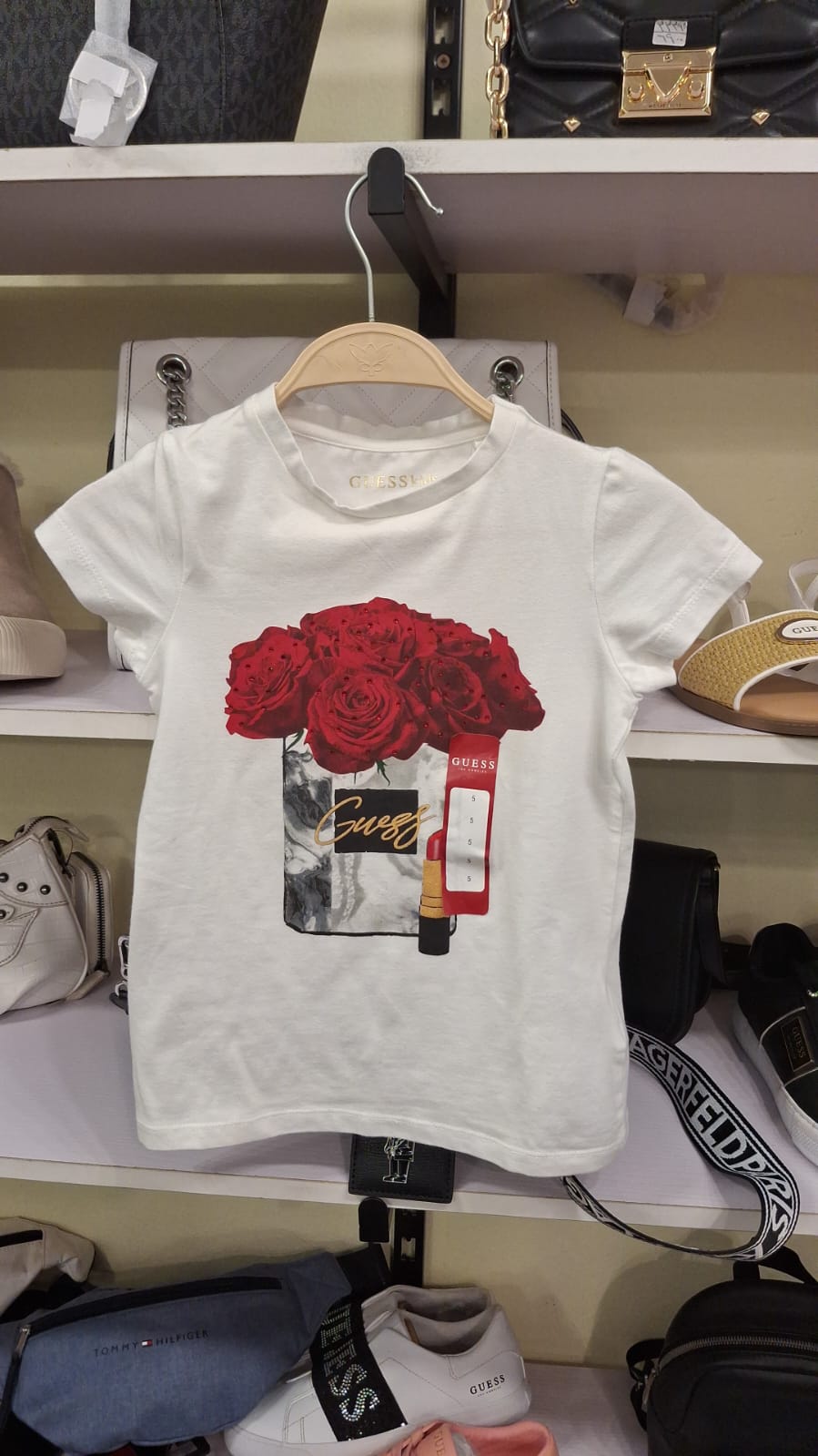 Girls' GUESS Perfume Bottle Embellished Graphic Tee