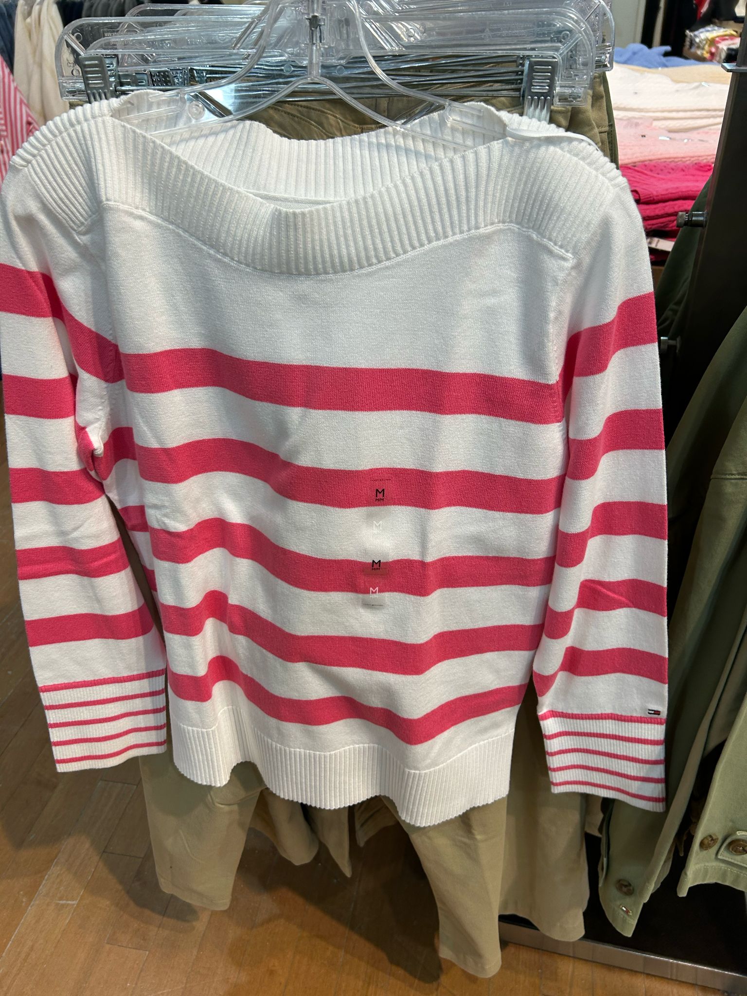 WOMENS' TOMMY Stripe Boatneck Sweater