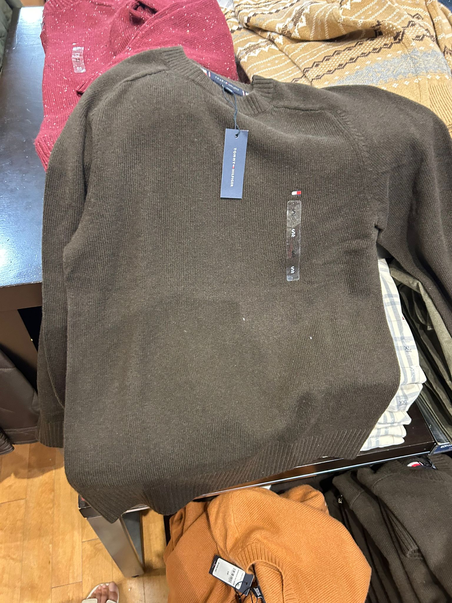 Tommy MENS' Lambswool Crewneck Sweater
