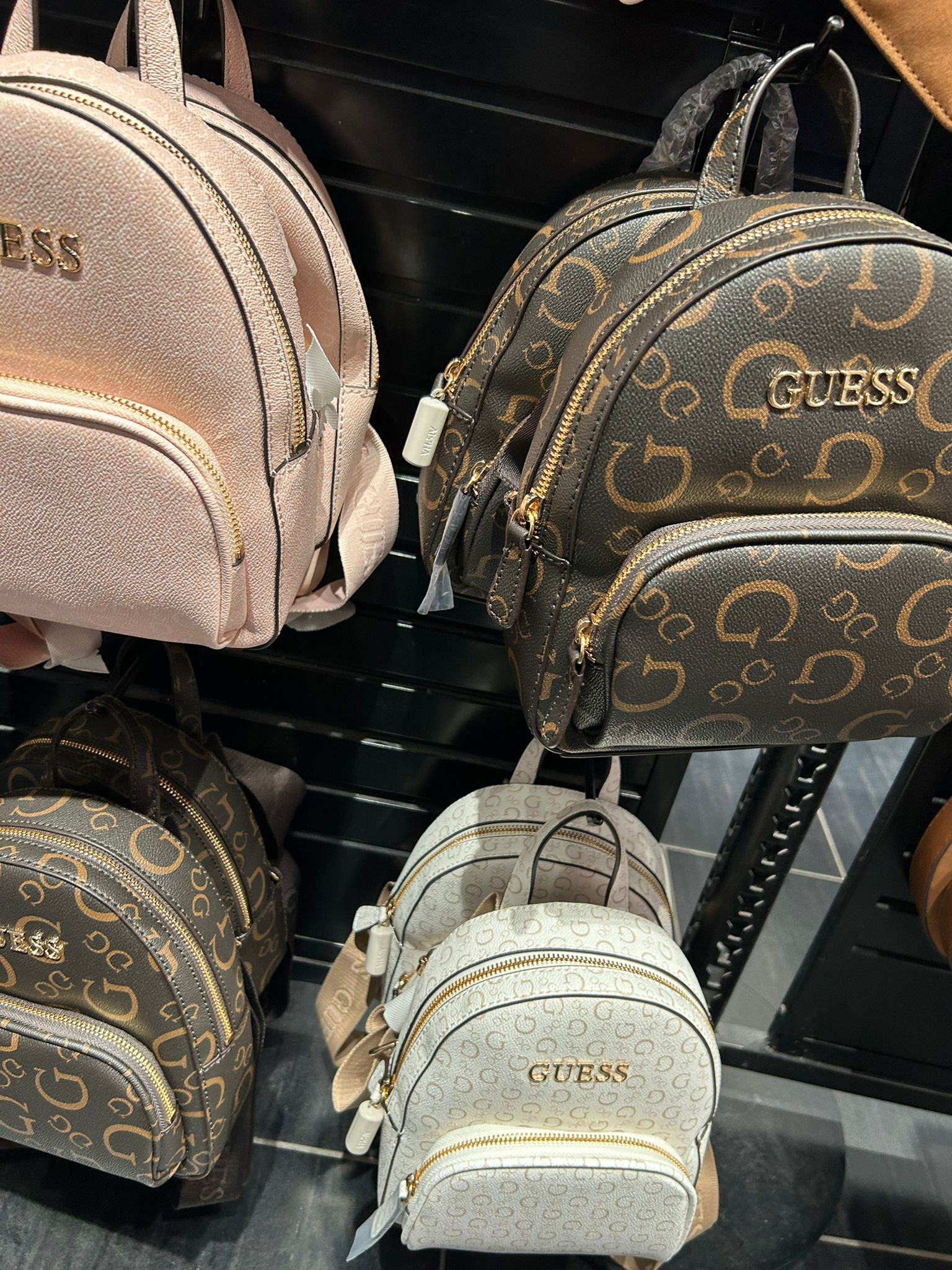 GUESS WOMENS' Eldoria Enlarged Logo Mini Backpack PINK