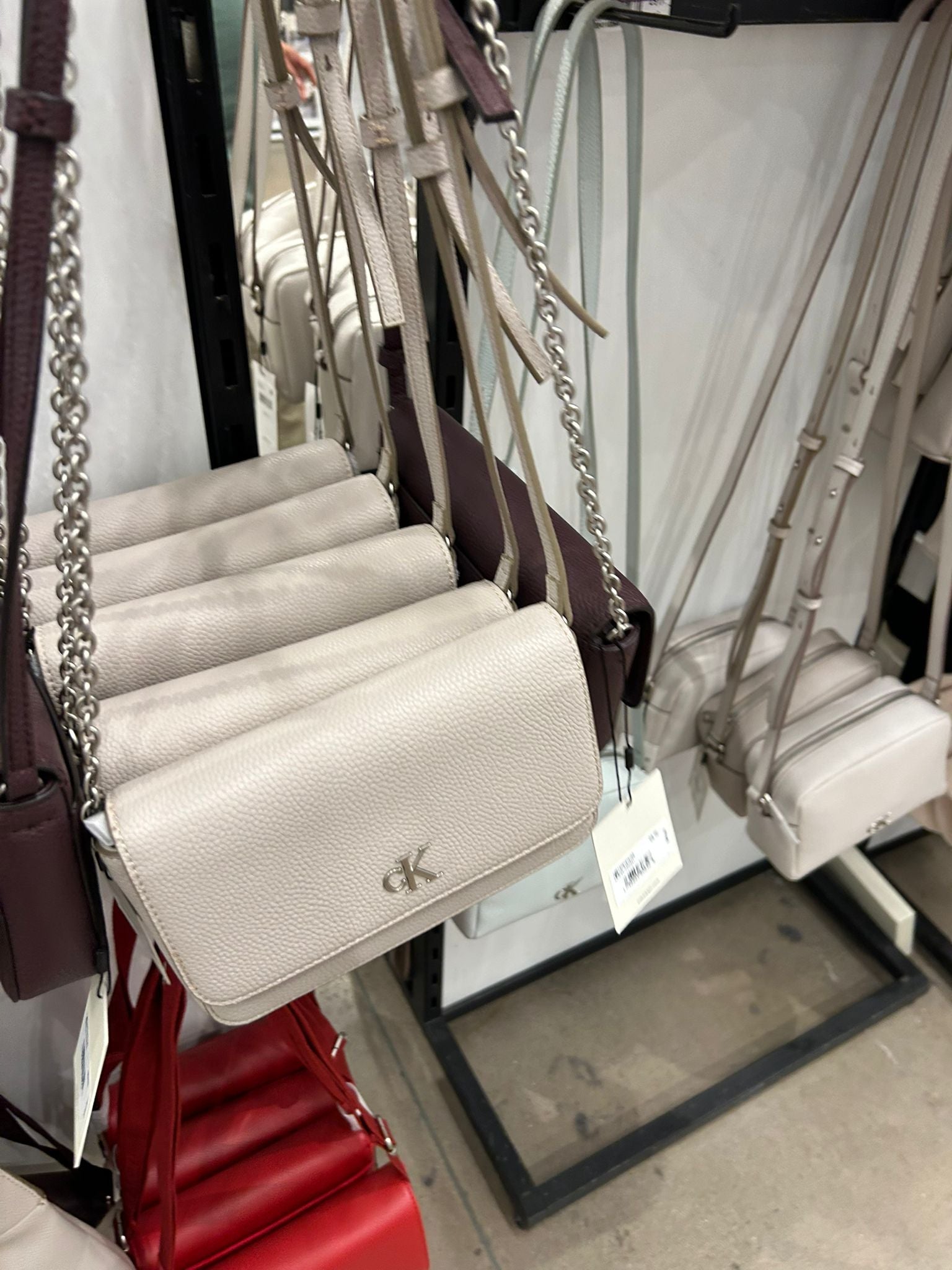 Calvin klein Womens' Archive Hardware Flap Crossbody Bag Hushed Pink