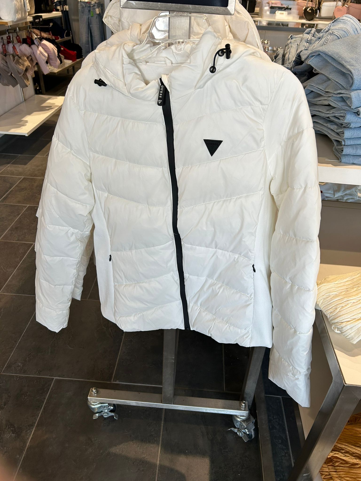 WOMENS' Guess Juli Hooded Jacket/ WHITE