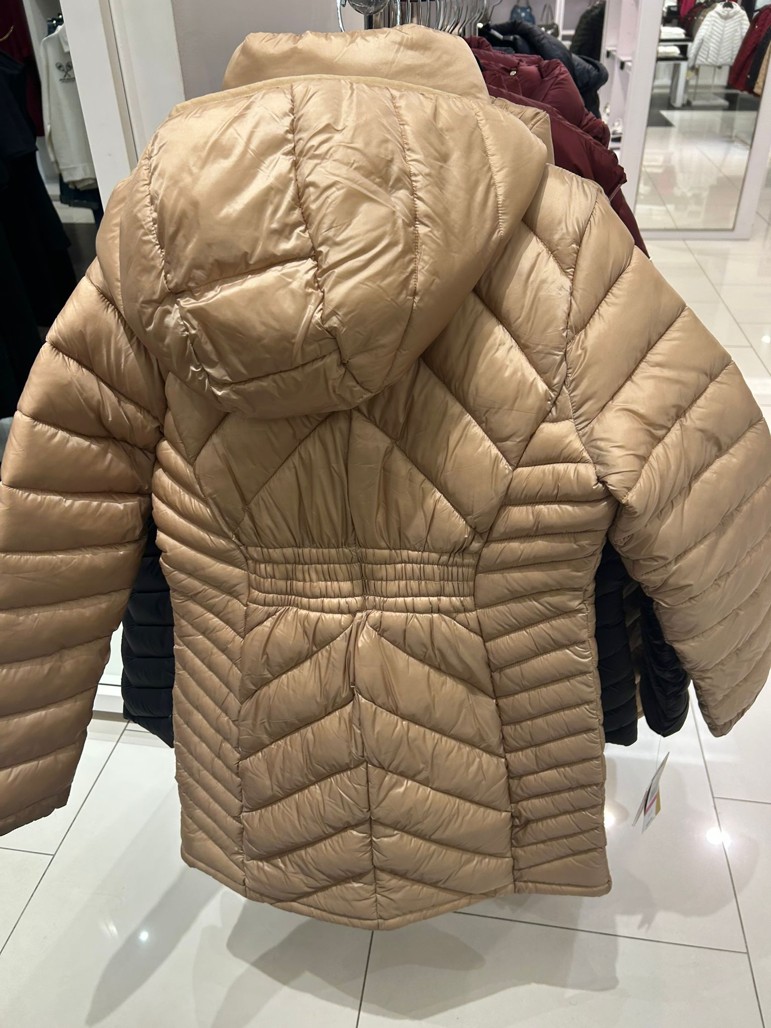 Michael Kors WOMENS' Packable Quilted Nylon Puffer Coat KHAKI