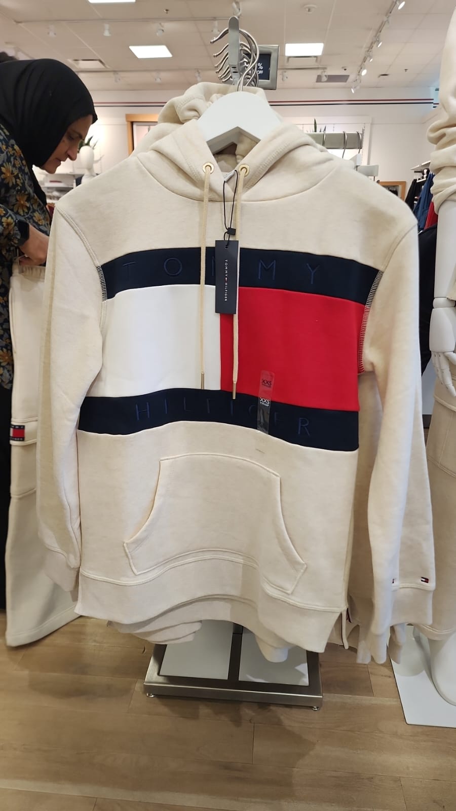 Tommy Womens' Bold Flag Logo Hoodie