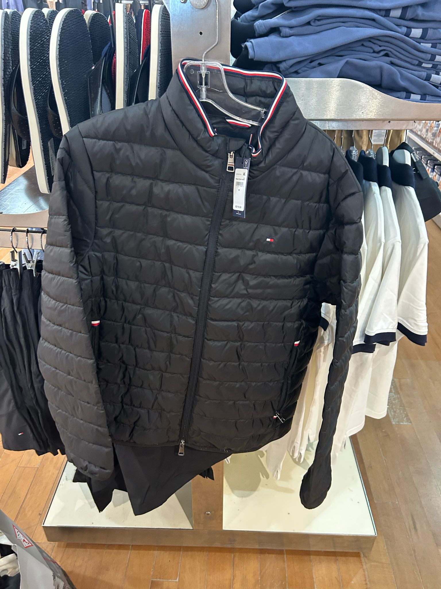 MENS' TOMMY HILFIGER Lightweight Packable Jacket black