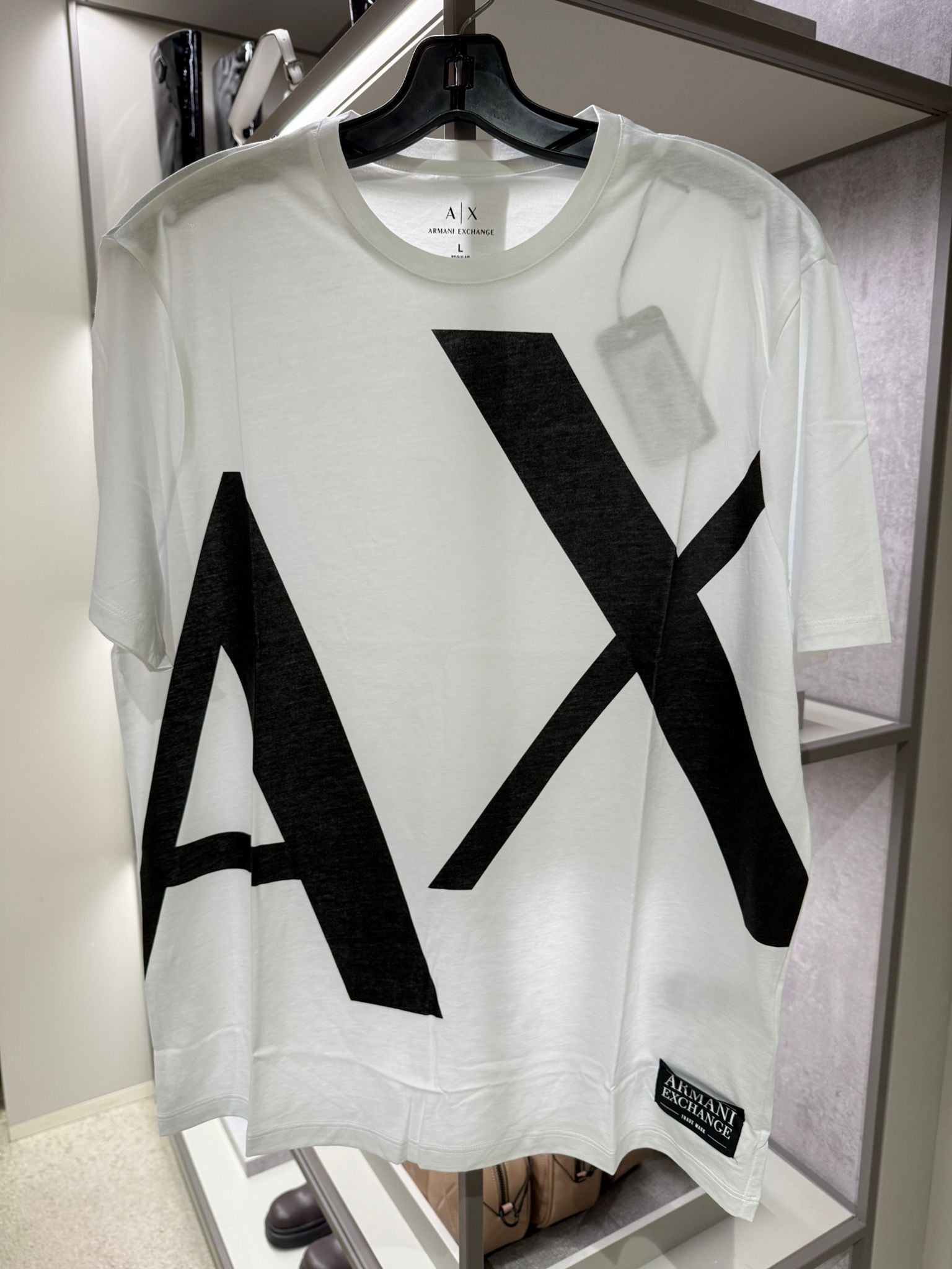 ARMANI EXCHANGE MENS' Logo Print Regular Fit T-shirt