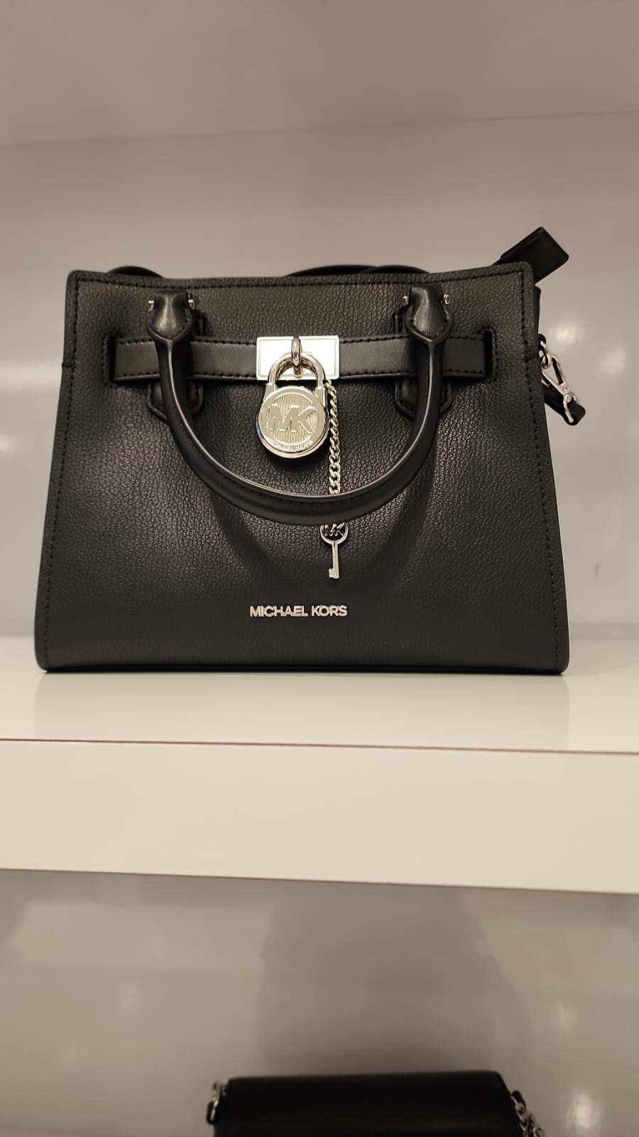 Michael Kors Womens' Hamilton Small Leather Satchel / black