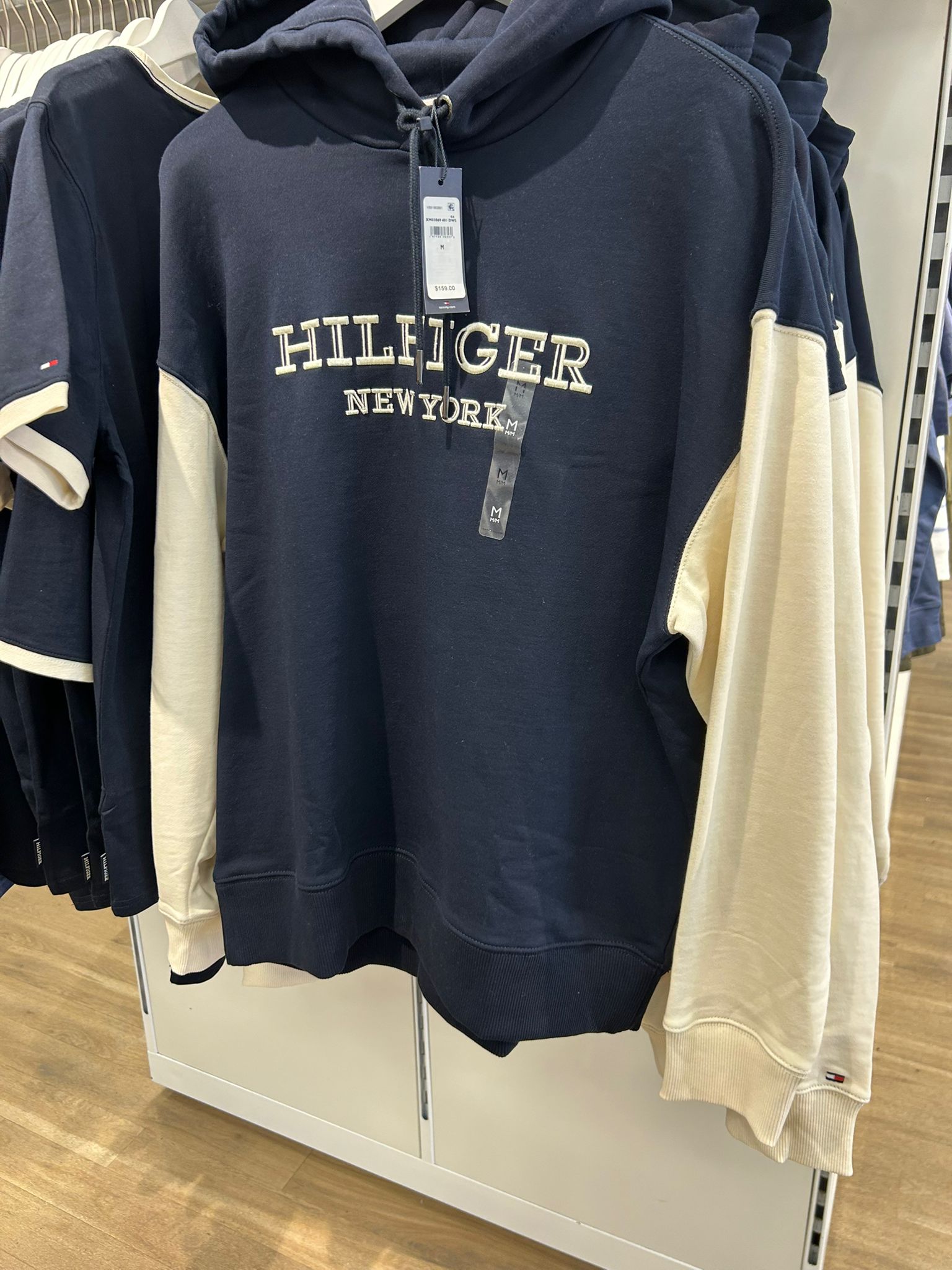 MENS' TOMMY Hilfiger Monotype Colour-Blocked Hoody