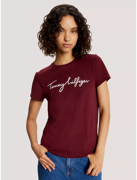 TOMMY HILFIGER SIGNATURE CREWNECK WOMEN T-SHIRT