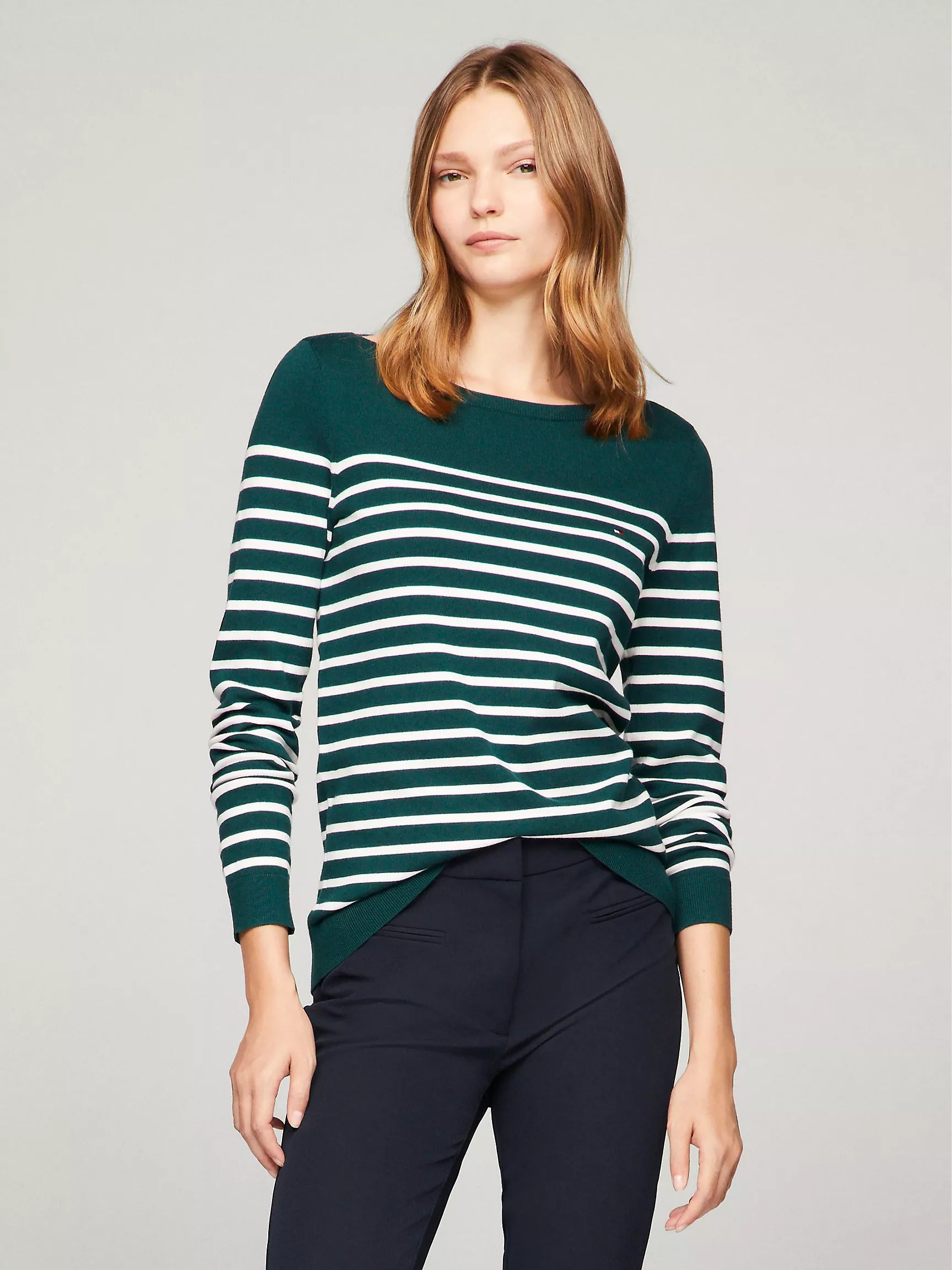 Womens' Tommy Hilfiger Stripe Boatneck Sweater