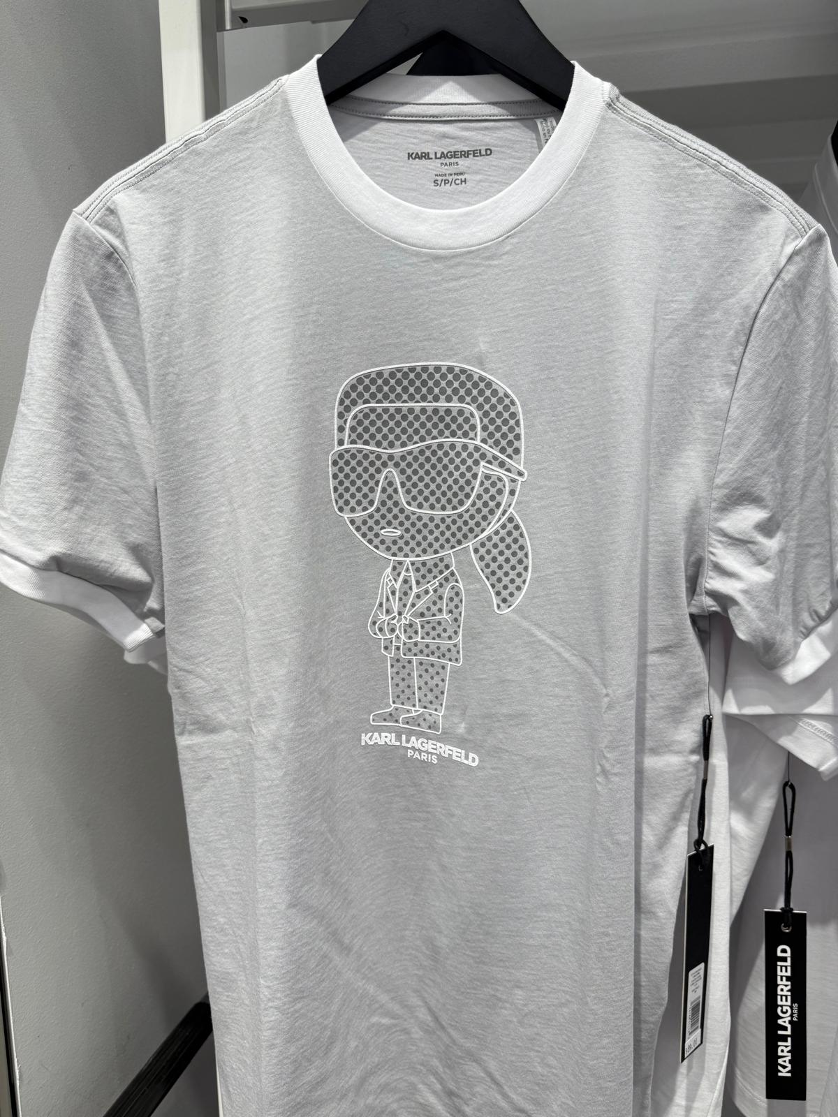KARL LAGERFELD Men's RUBBERIZED KARL LOGO T-SHIRT