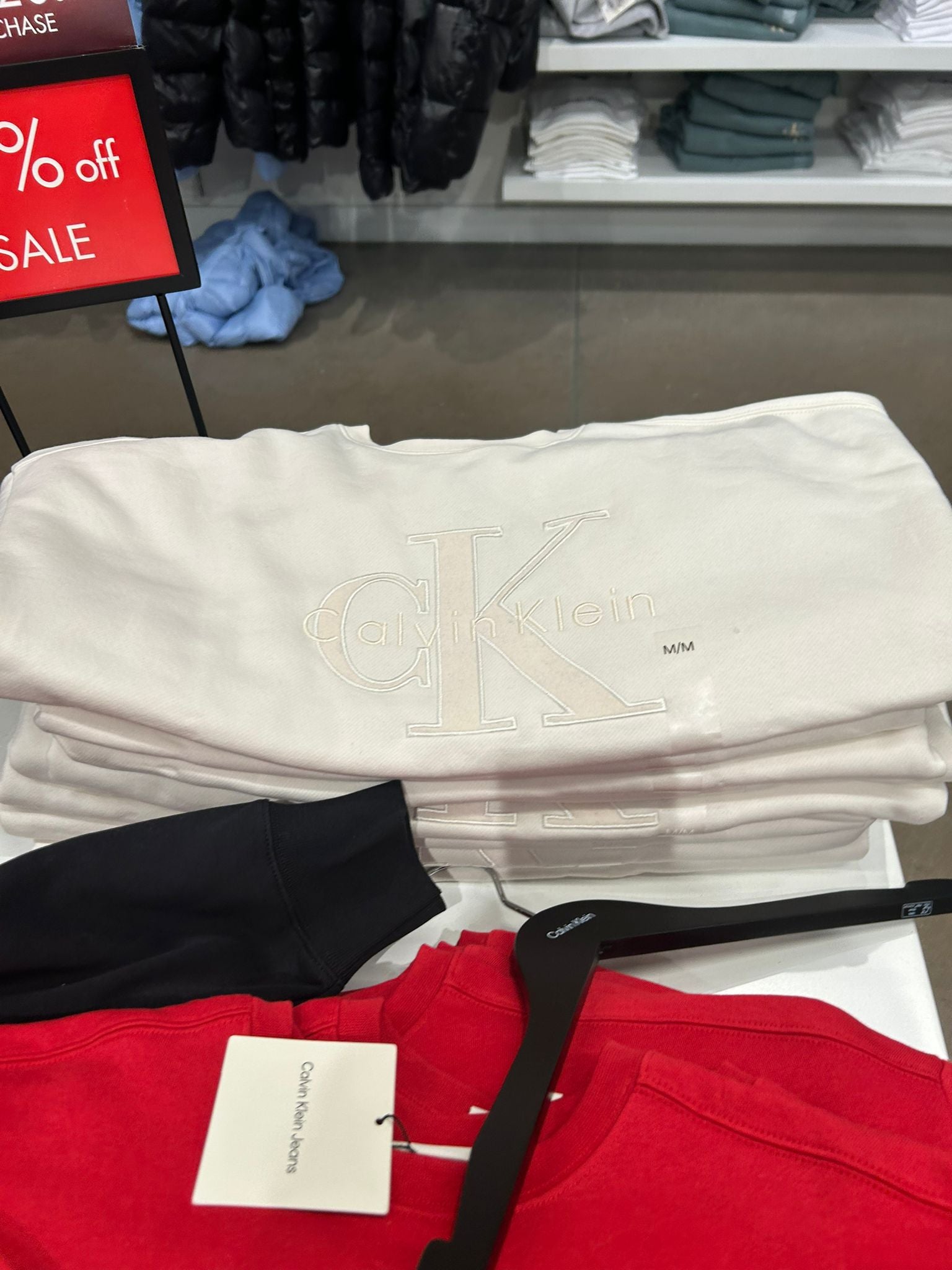 Womens' Calvin Klein Fleece Velvet Monologo Graphic Relaxed Sweatshirt Tofu