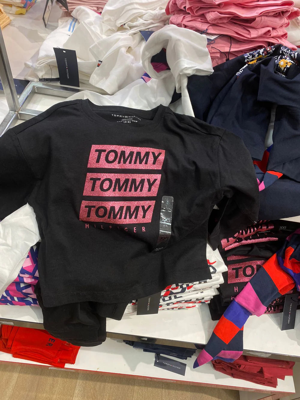 TOMMY HILFIGER Girls' Long-Sleeve Tommy T-Shirt