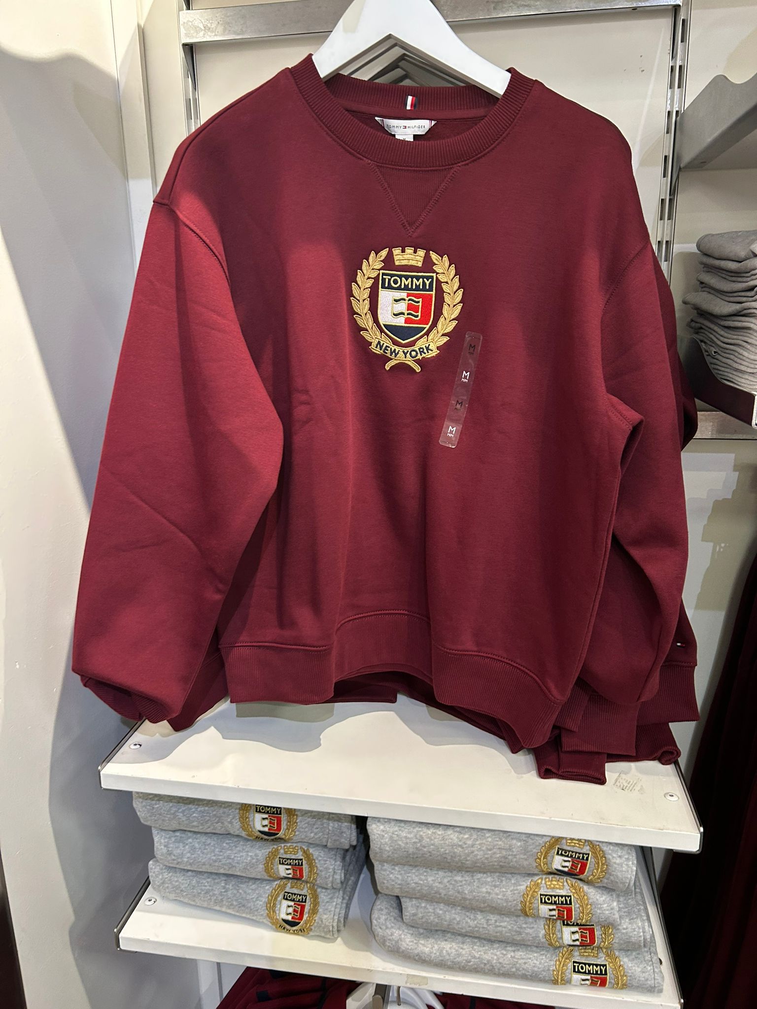 Tommy Womens' Crest Logo Fleece Sweatshirt