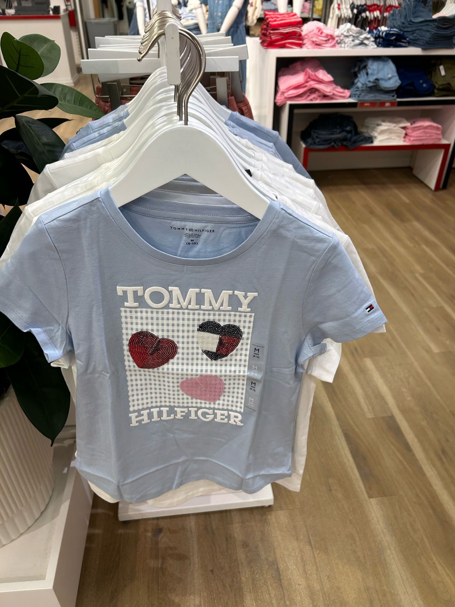Tommy Hilfiger Girls Blue Logo T-Shirt