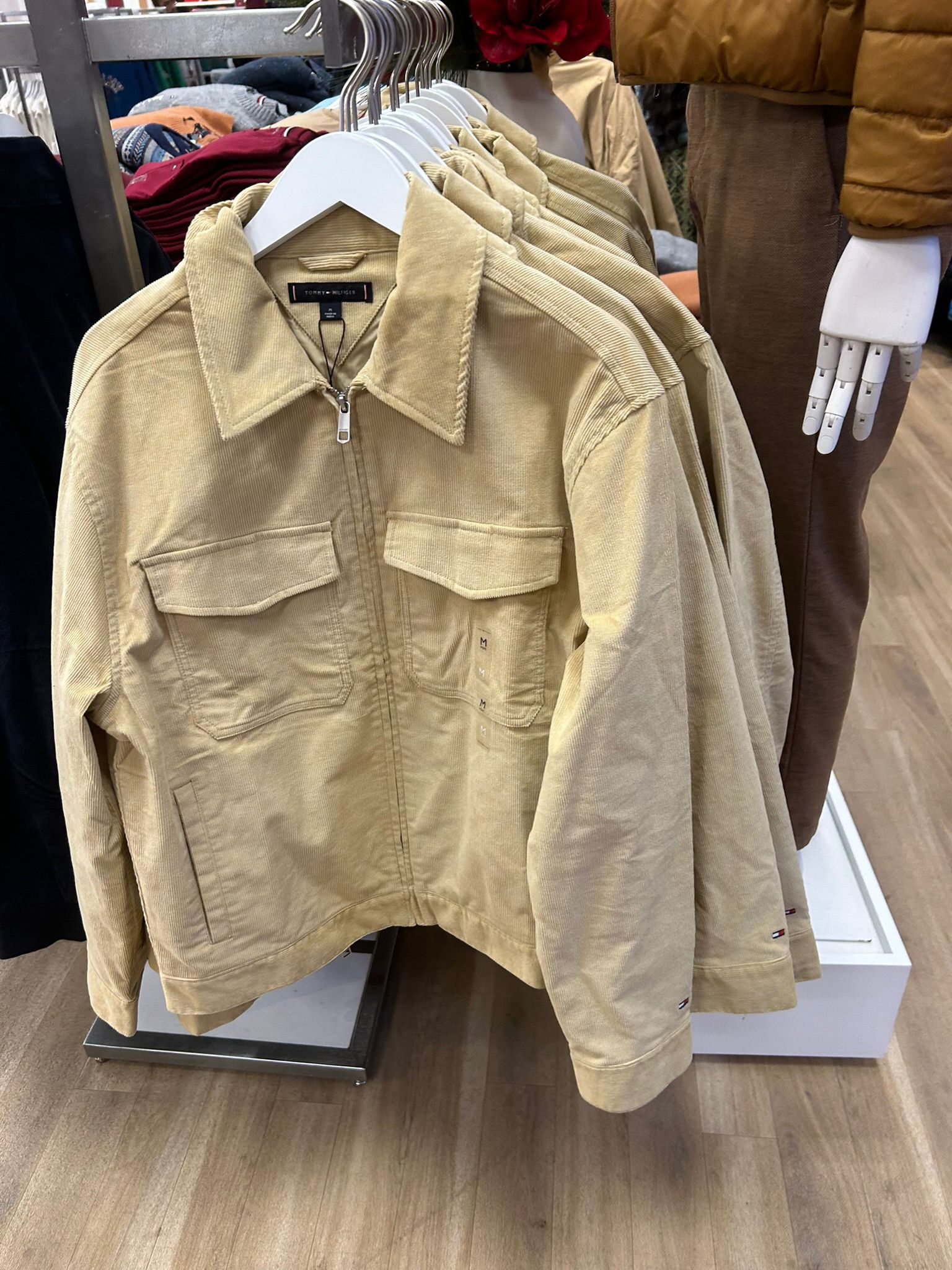 Tommy MENS' Corduroy Zip Jacket Beechwood