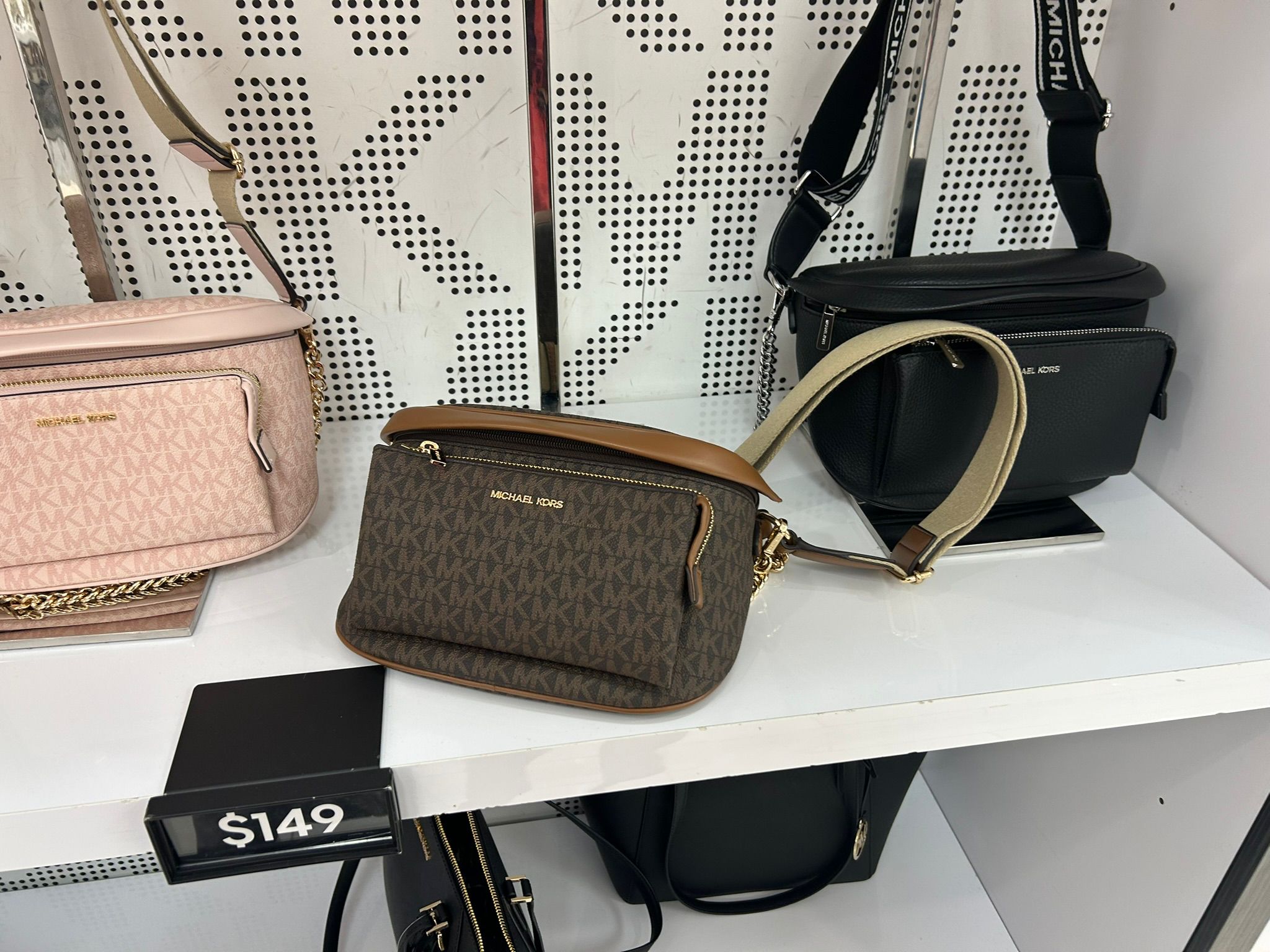 Women's Michael Kors Slater Medium Signature Logo Sling Pack BROWN