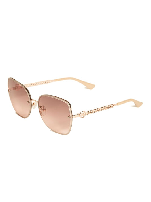 Womens' Guess Logo Chain Sunglasses