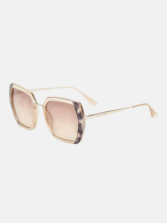 Womens' Guess Geometric Plastic Trim Sunglasses