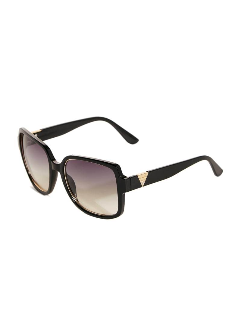 Womens' Guess Metal Rim Square Plastic Sunglasses