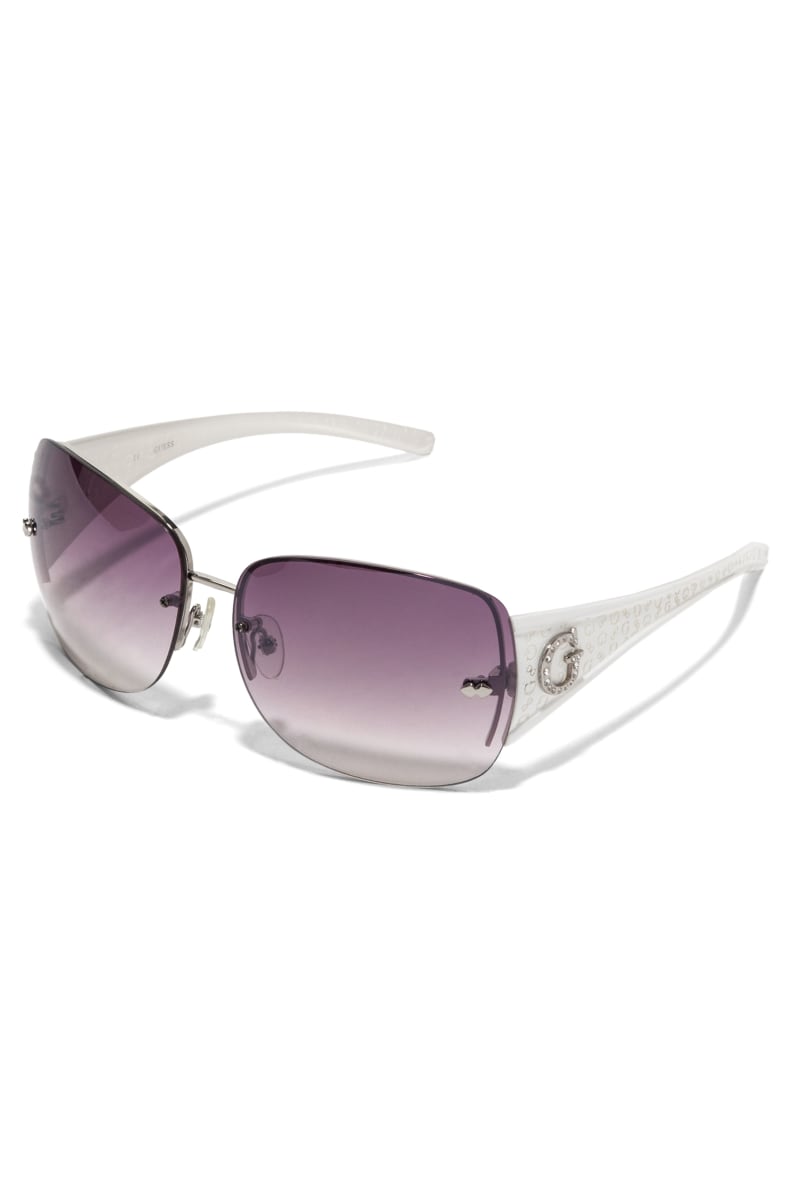 Womens' Guess Rimless Shield Sunglasses