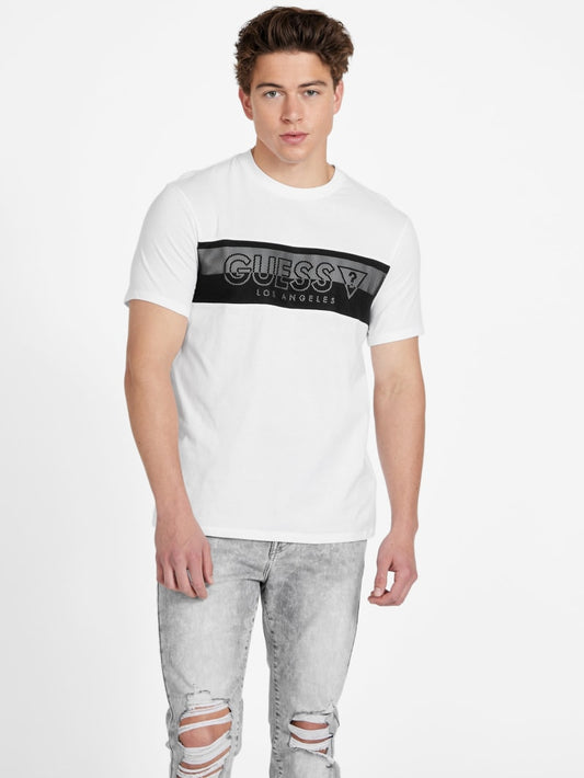 GUESS Ardan Logo MEN Tee - White