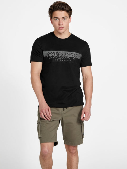 GUESS Ardan Logo MEN Tee - Black