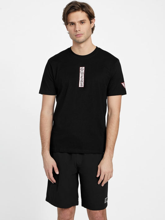 GUESS Ghom Logo MEN Tee - Black