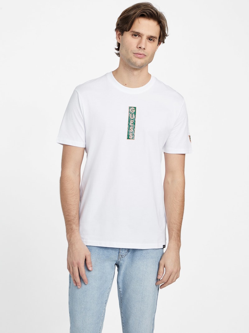 GUESS Ghom Logo MEN Tee - White