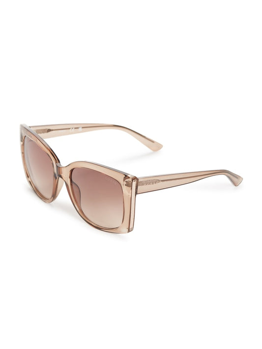 Womens' Guess Oversized Plastic Butterfly Sunglasses - Rosegold