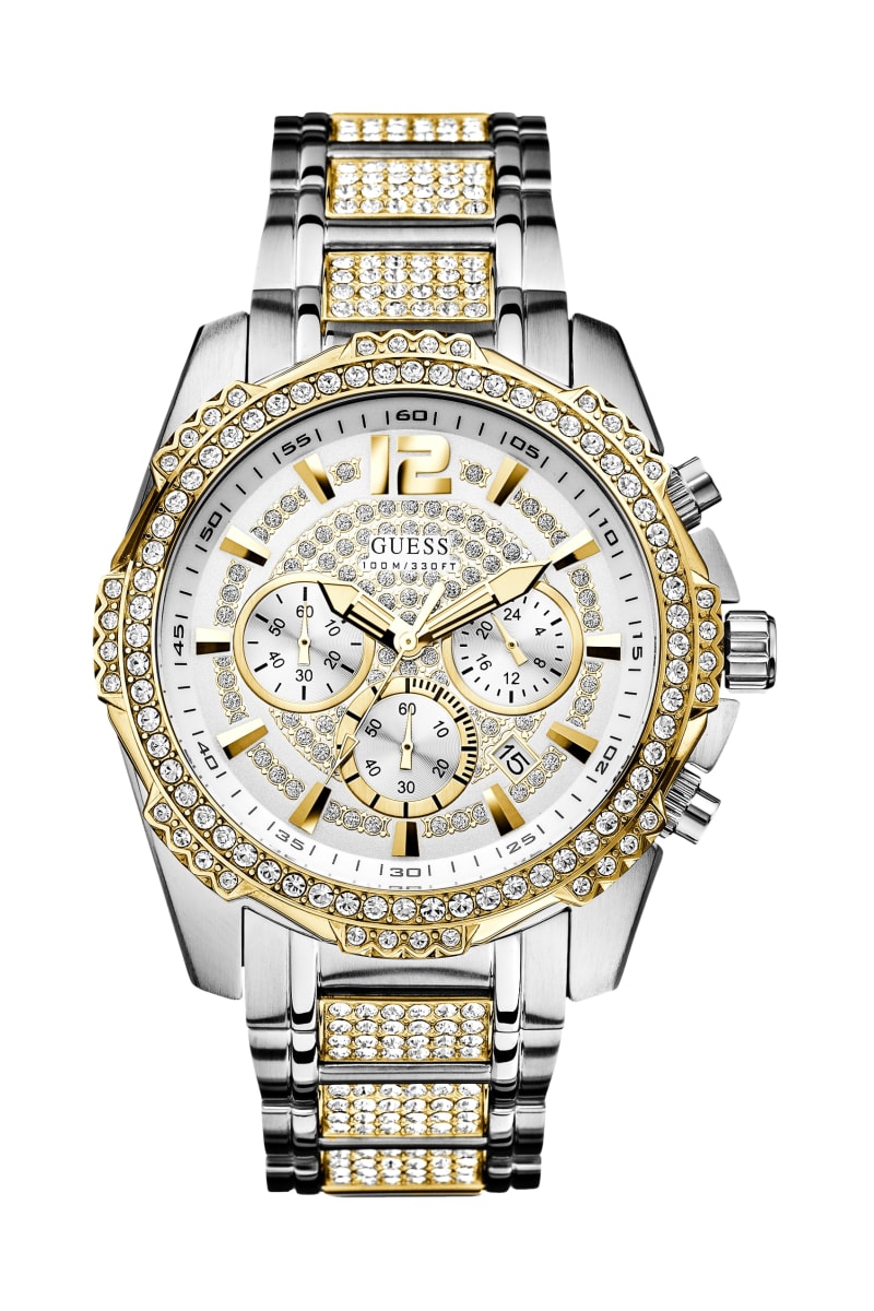 Mens' Guess Multi-Tone Multifunction Watch