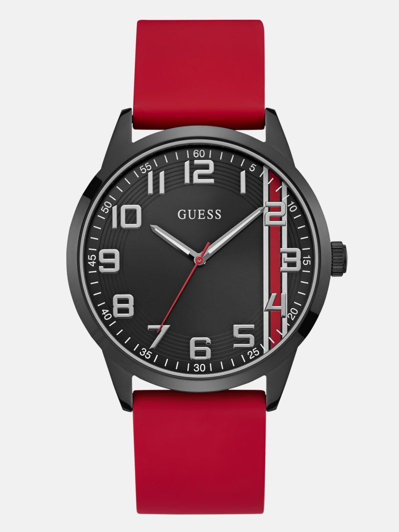 Mens' Guess Black Analog Watch