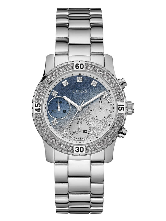 Women's Guess Silver-Tone Multifunction Watch