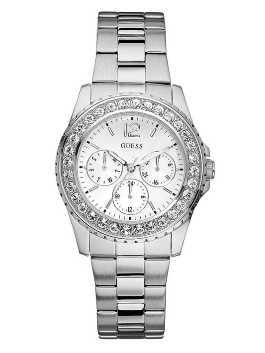 Women's Guess Silver-Tone Multifunction Watch