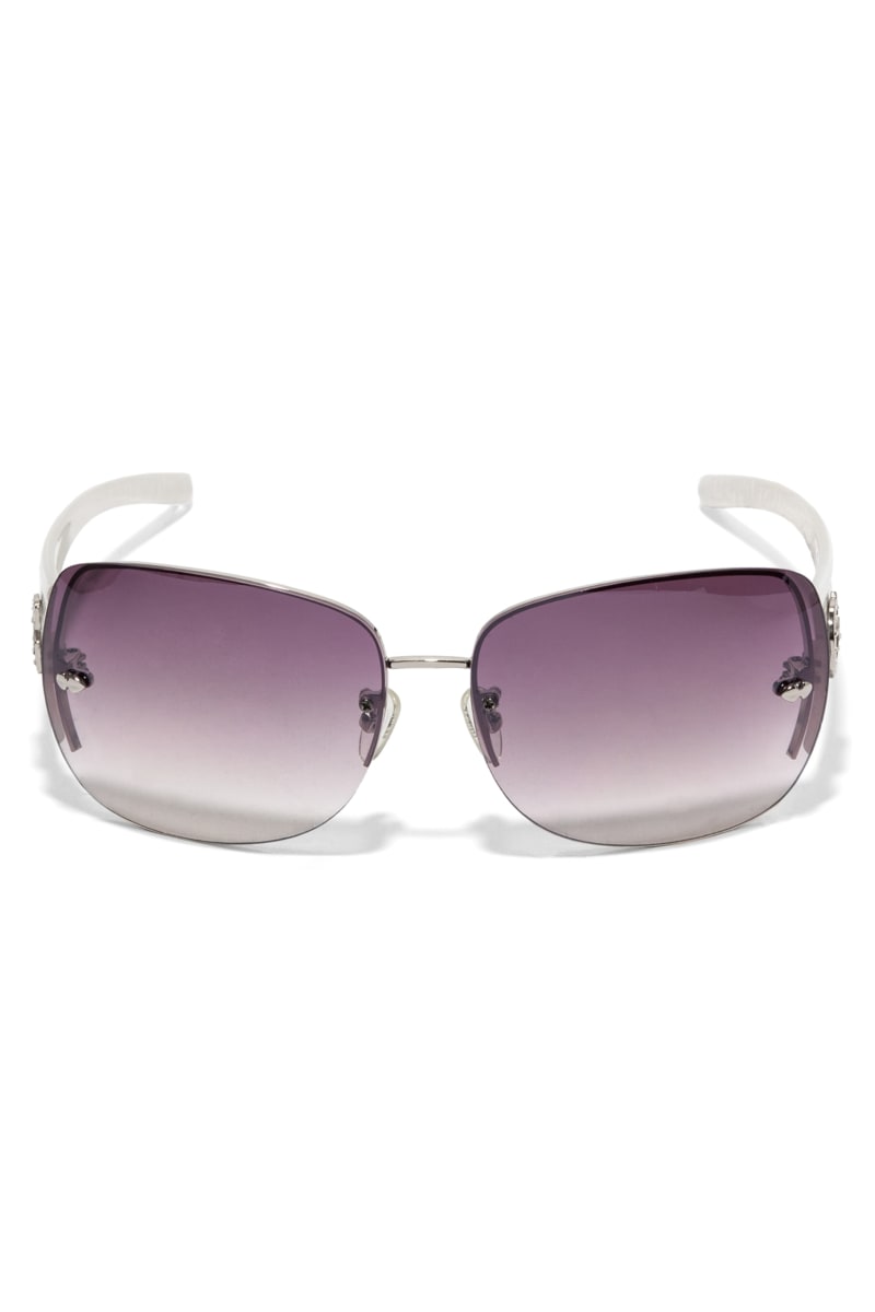 Womens' Guess Rimless Shield Sunglasses