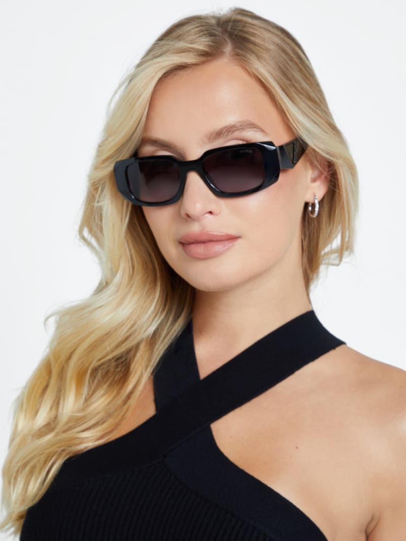 Womens' Guess Beveled Geometric Sunglasses