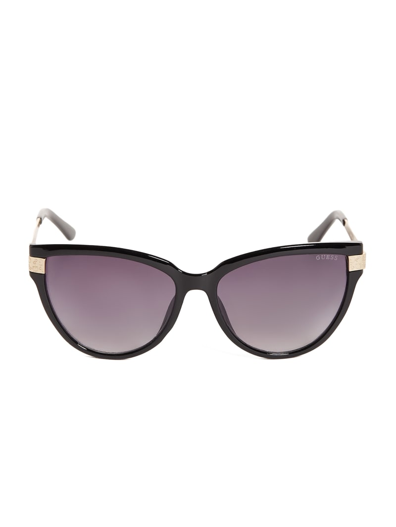 Womens' Guess Plastic and Logo Metal Cat-Eye Sunglasses