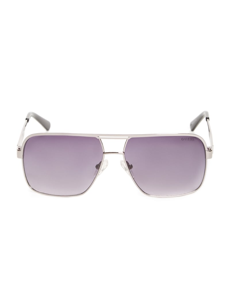 Mens' Guess Metal Navigator Sunglasses