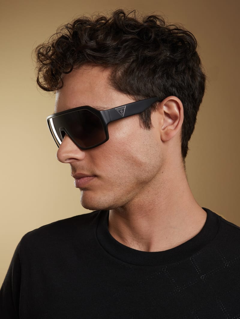 Mens' Guess Shield Sunglasses