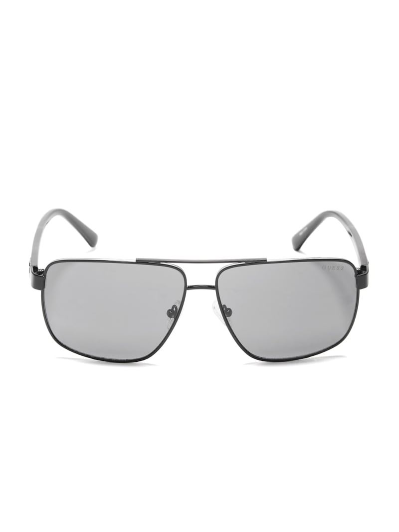 Mens' Guess Metal Navigator Sunglasses